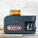 Stație Mic Dejun 3-în-1 TELUX® cu Cafetieră și Prăjitor