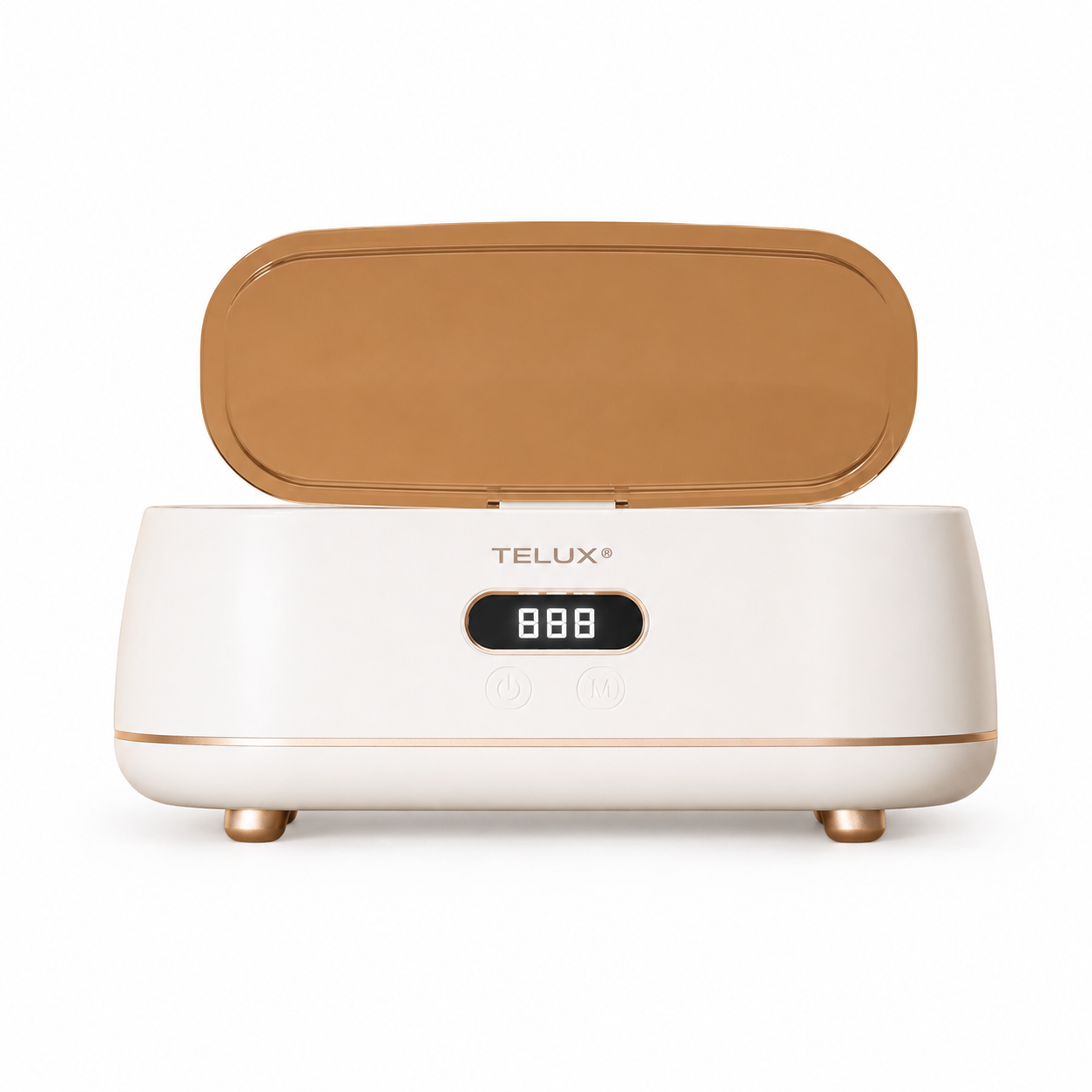 Curățător Ultrasonic TELUX® 48 kHz pentru Ochelari și Bijuterii, Afișaj Digital