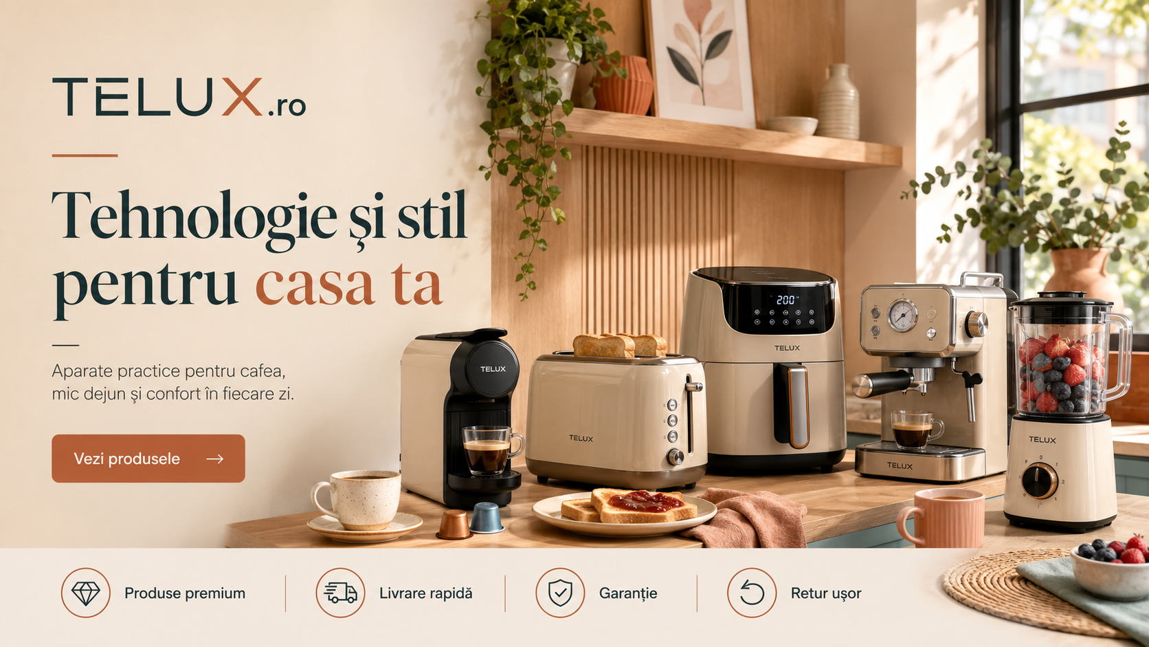 TELUX.ro — Tehnologie și stil pentru casa ta